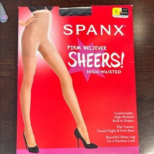SPANX Firm Believer High-Waisted Sheers in Tan